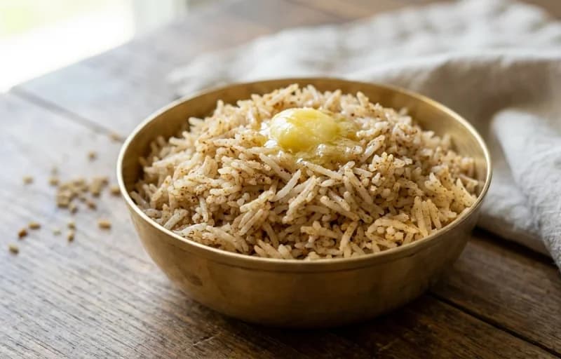 Metkut Bhaat with Ghee - Recipe 1