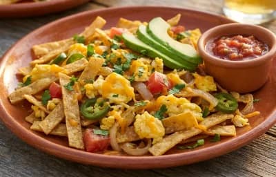 Migas with Scrambled Eggs