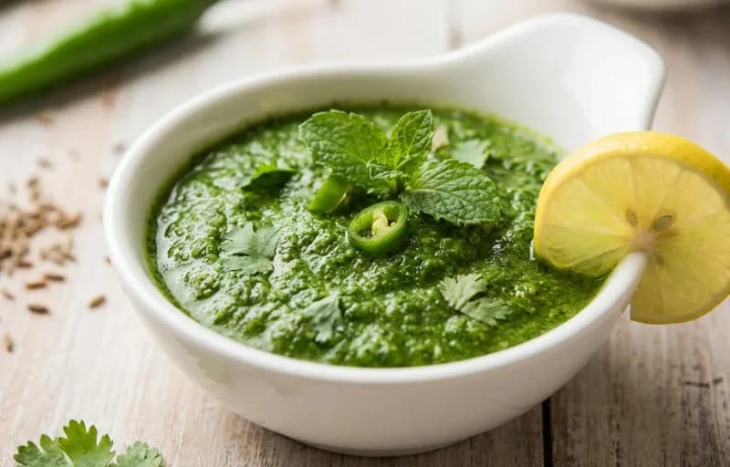 Handvo with Mint Coriander Chutney - Recipe 2