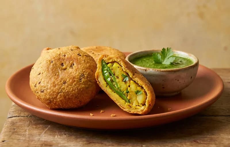 Mirchi Vada, Pudhina Chutney and Masala Chai - Recipe 1