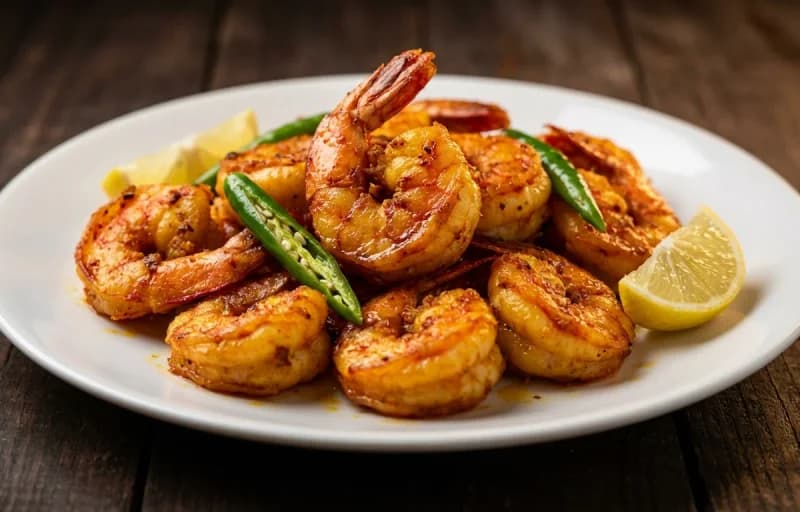 Misa Maas Bhaja, Joha Rice, Masur Dal Tadka and Papaya Pitika - Recipe 1