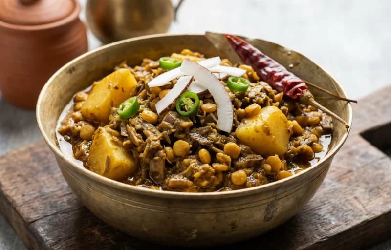 Steamed Basmati Rice with Mochar Ghonto - Recipe 2