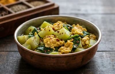 Monji Haak with Scrambled Eggs