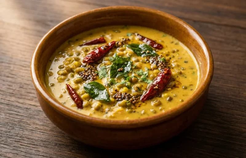 Mooga Gathi with Rice Bhakri - Recipe 1