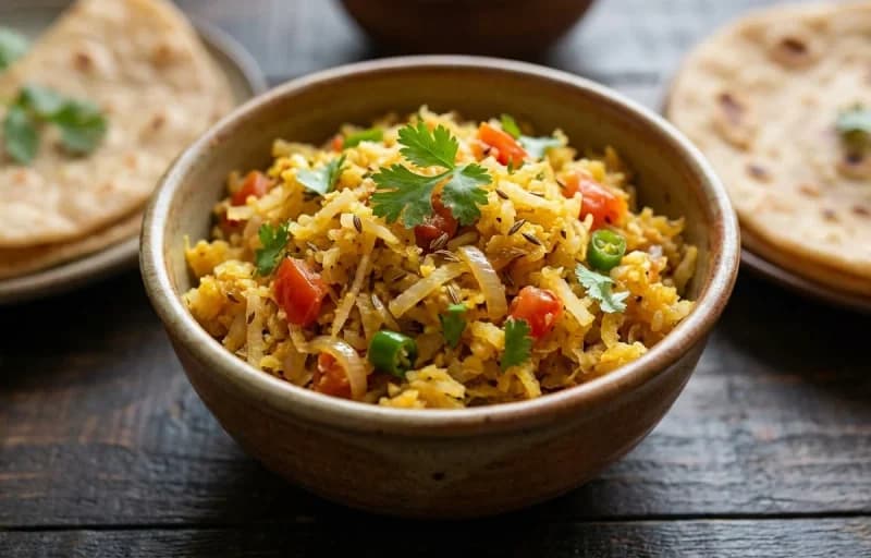 Makki ki Roti with Mooli Bhurji - Recipe 2