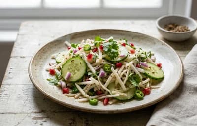 Mooli Cucumber Salad