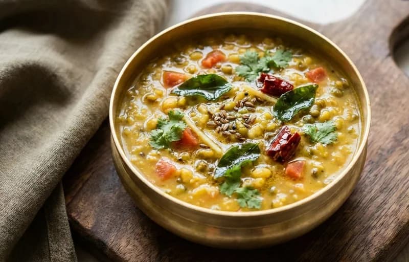 Aloo Bhate, Muga Dali, Potala Besara and Ouu Khata - Recipe 2