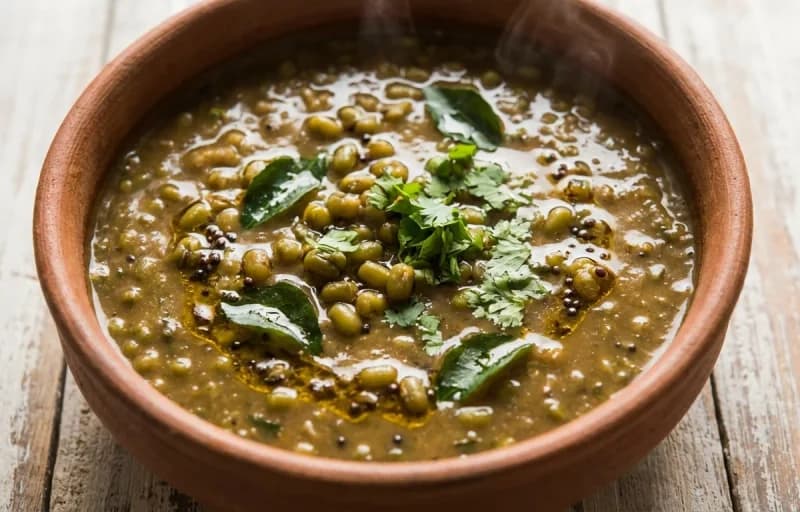 Mugachi Amti with Bajra Bhakri - Recipe 1