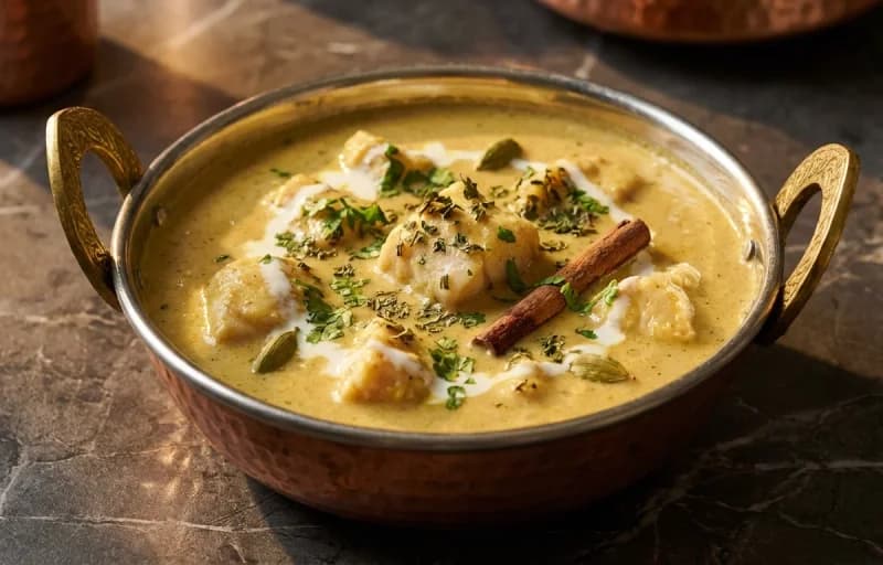 Mughlai Fish Curry with Steamed Basmati Rice - Recipe 1