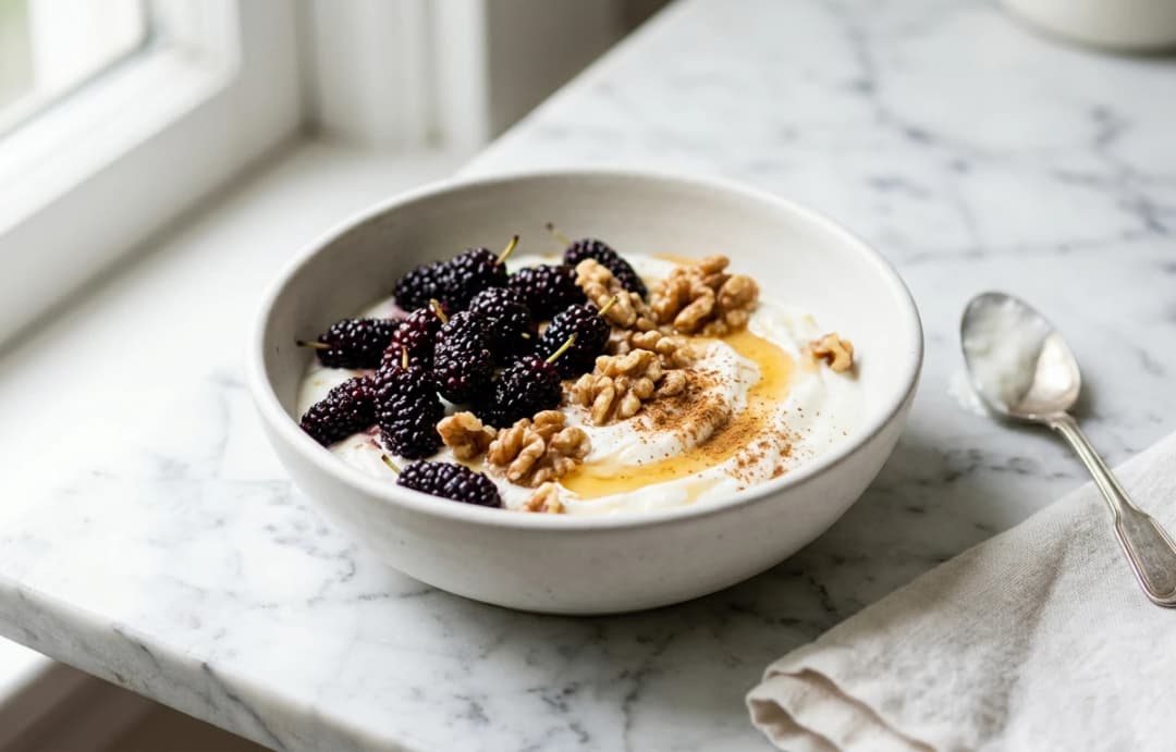 Mulberry & Walnut Yogurt Bowl