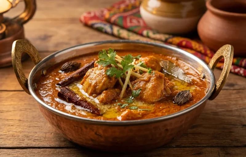 Murgh Jodhpuri, Phulka and Boondi Raita - Recipe 1