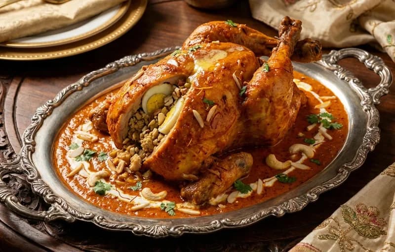 Murgh Musallam, Butter Naan and Sirka Pyaz - Recipe 1