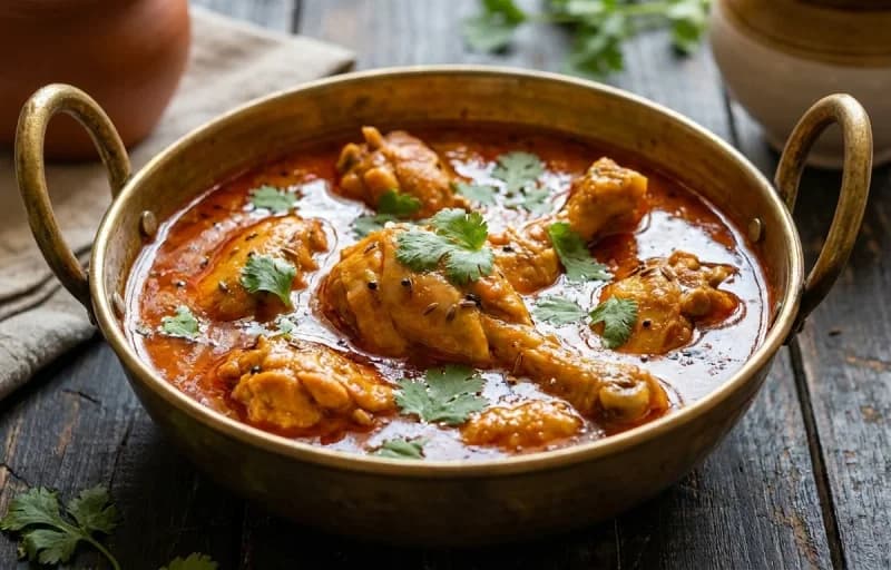 Murgi nu Rasawalu Shaak, Rotli, Kachumber Salad and Masala Chaas - Recipe 1