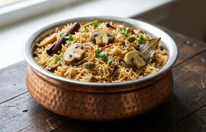 Mushroom Pulao