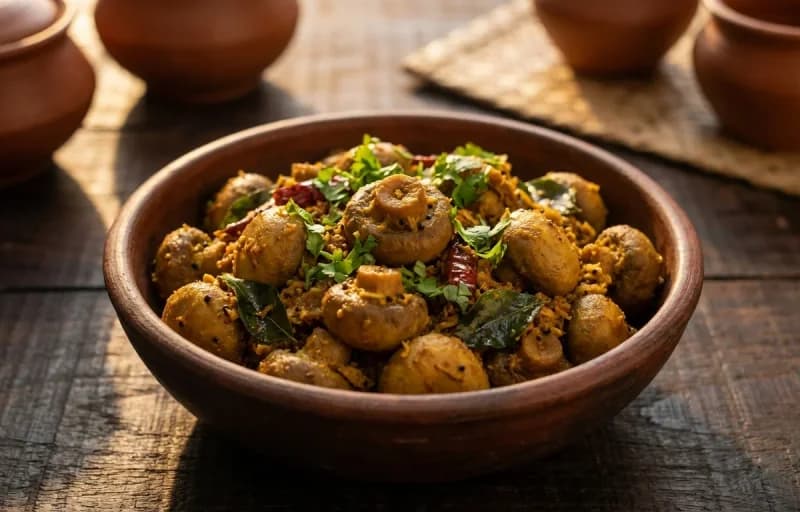 Coconut Rice, Mushroom Sukhem and Kachumber Salad - Recipe 2