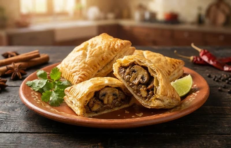 Mushroom Xacuti Puffs