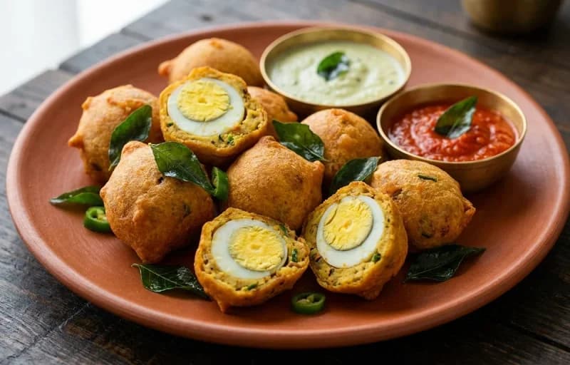 Mutta Bonda with Coconut Chutney - Recipe 1
