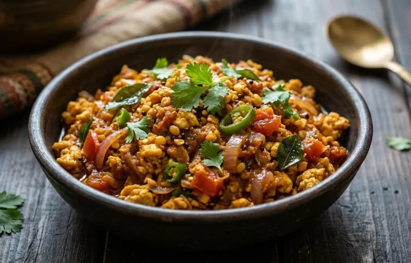 Parotta with Muttai Keema Masala - Recipe 2