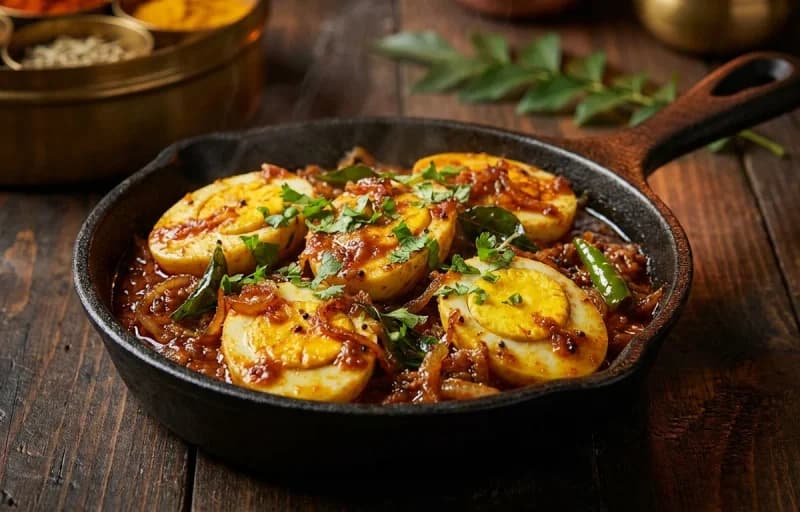 Kal Dosa, Muttai Masala Fry and Tomato Chutney - Recipe 2