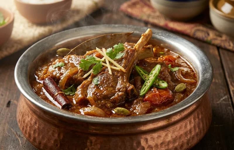 Mutton Chops Curry, Bengali Mishti Pulao and Sol Kadhi - Recipe 1