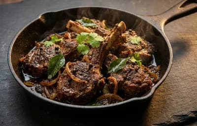 Mutton Chops Pepper Fry