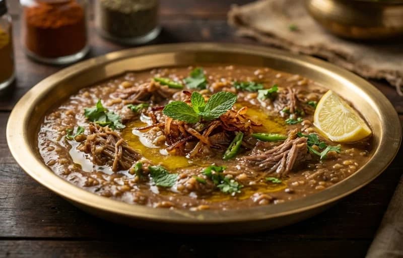 Mutton Haleem with Butter Naan - Recipe 1