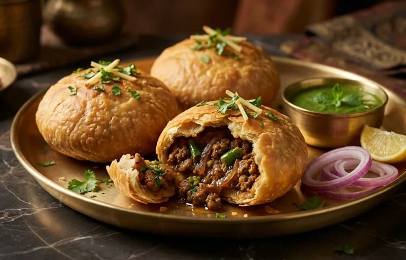 Mutton Keema Kachori with Tamarind Chutney - Recipe 1