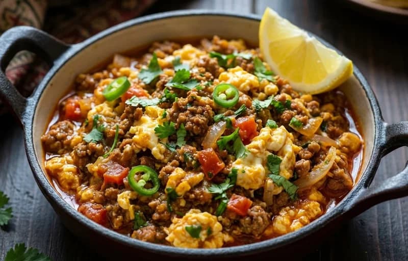 Mutton Khagina with Puri - Recipe 1