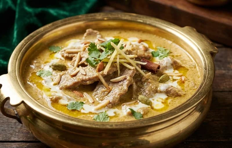Mutton Pasanda with Saffron Sheermal - Recipe 1