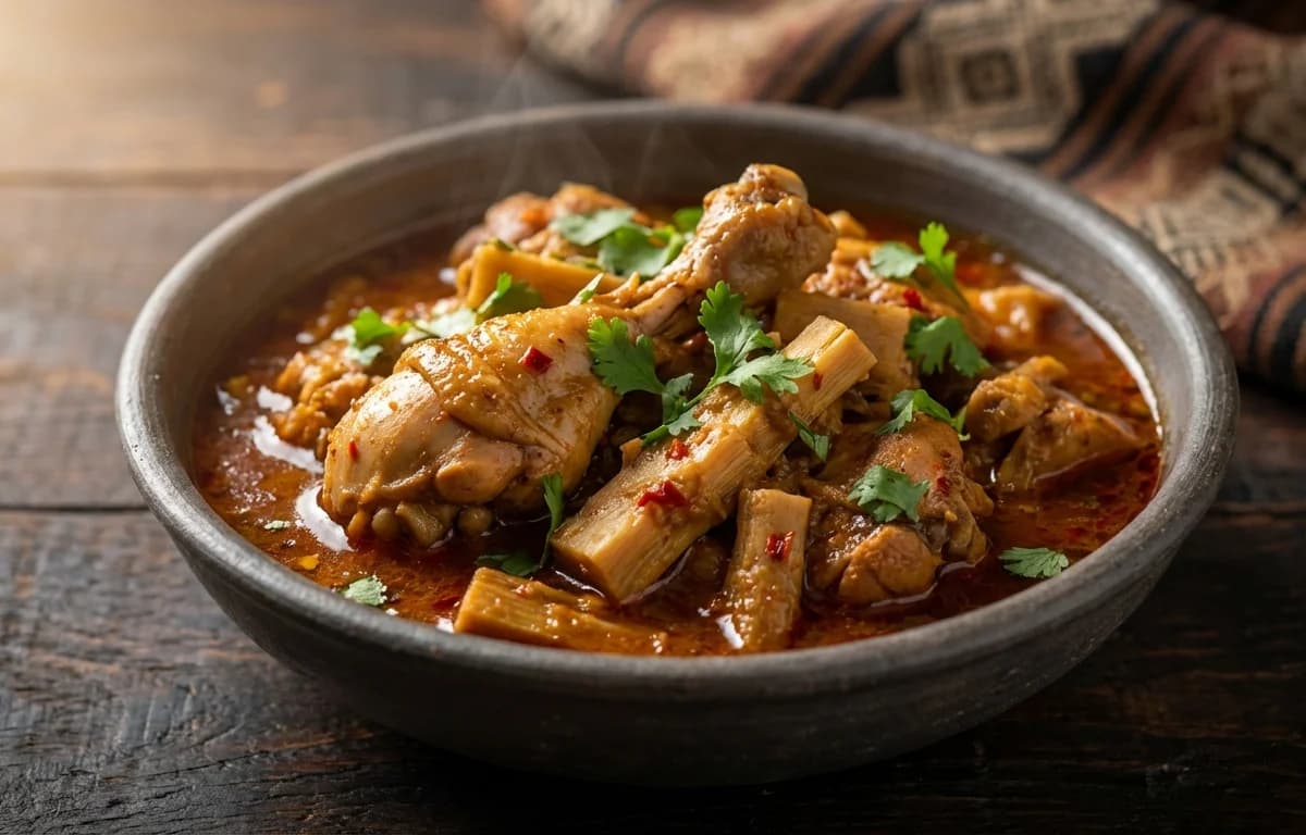 Naga Chicken with Bamboo Shoot