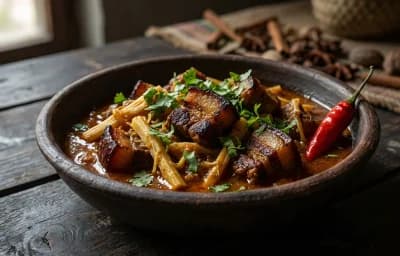 Naga Pork with Bamboo Shoot