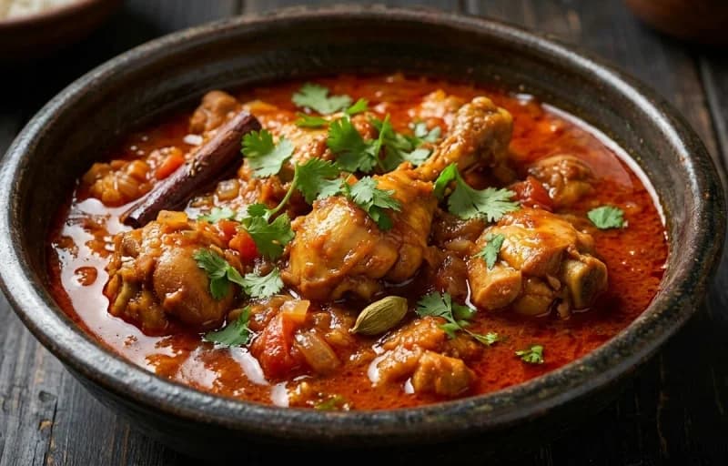 Natu Kodi Pulusu, Ragi Sangati and Lachha Pyaaz - Recipe 1