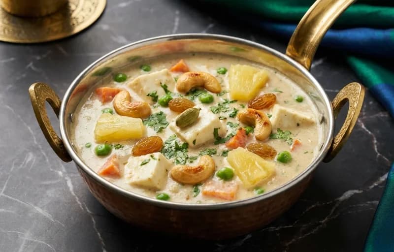 Navratan Korma, Butter Naan and Dal Bukhara - Recipe 1