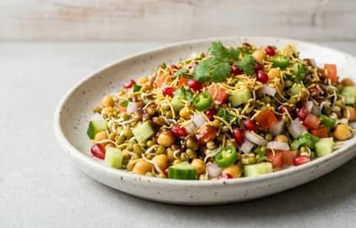 No-Cook Sprouts Chaat