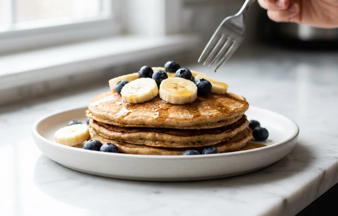 Oat Flour & Banana Pancakes