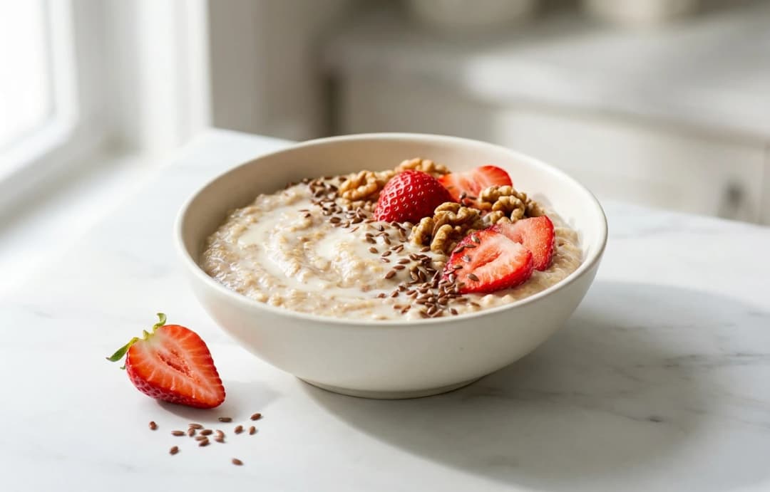 Oat Porridge with Strawberries