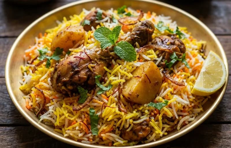 Odia Chicken Biryani with Kachumber Salad - Recipe 1