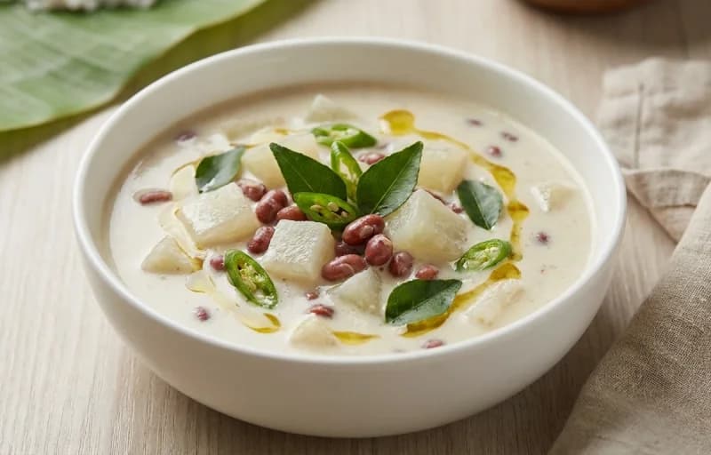 Steamed Basmati Rice, Olan and Kerala Kalan - Recipe 2