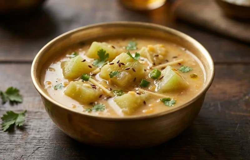 Steamed Basmati Rice, Omita Khar, Mati Dail and Aloo Pitika - Recipe 2