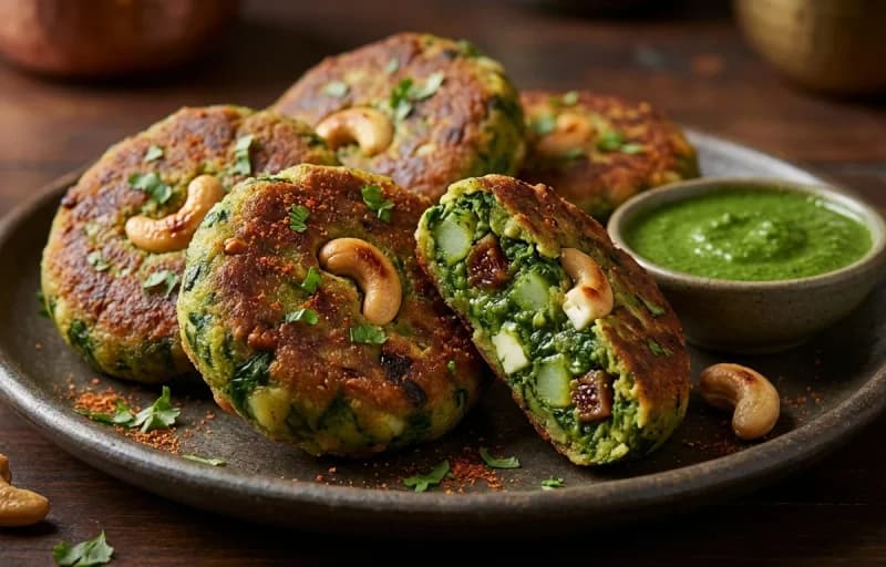 Palak Anjeer Kebab