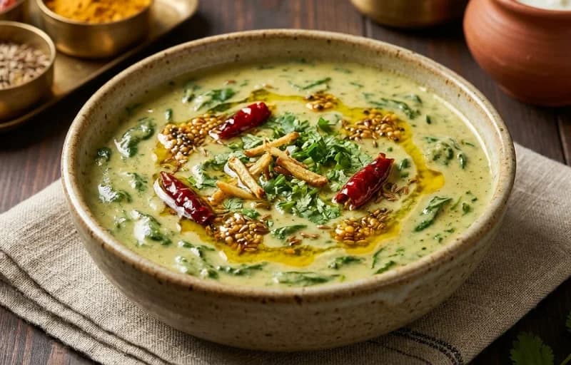 Palak ki Kadi with Jeera Rice - Recipe 1