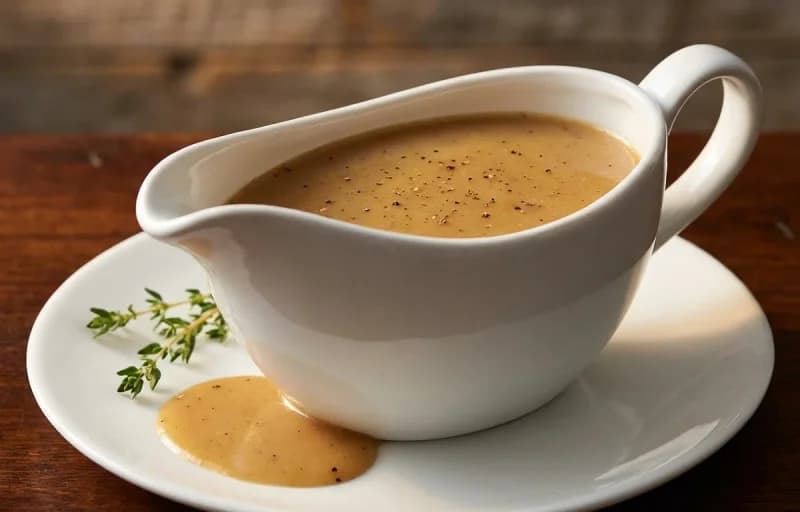 Frikadellen, Pan Gravy, Mashed Potatoes and Buttered Peas and Carrots - Recipe 2