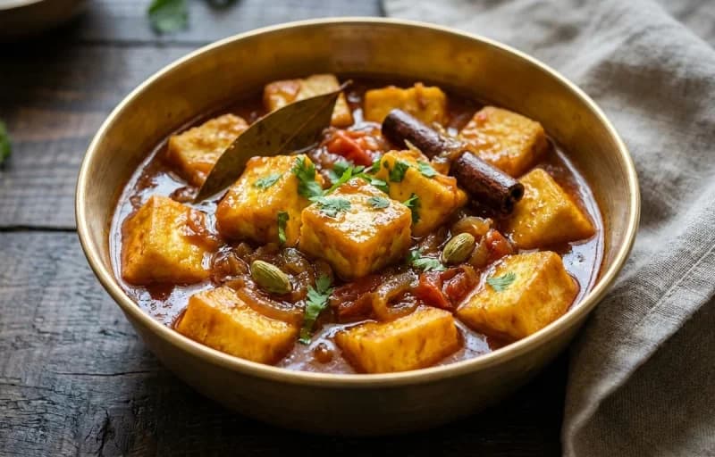 Roti, Paneer Kasa and Kachumber Salad - Recipe 2