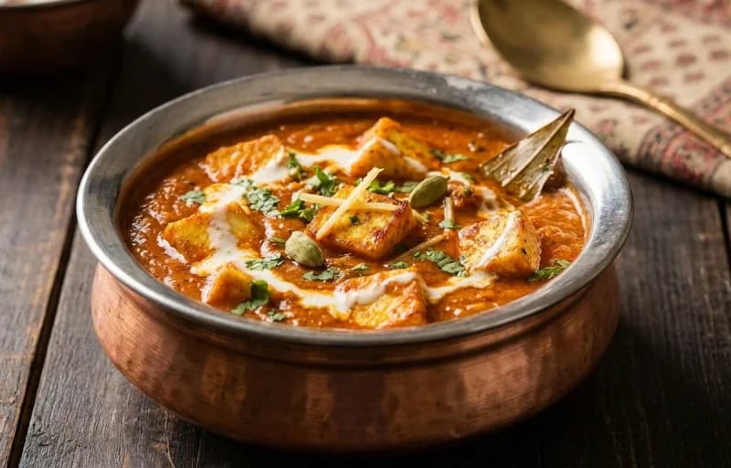 Parotta, Paneer Masala and Kachumber Salad - Recipe 2