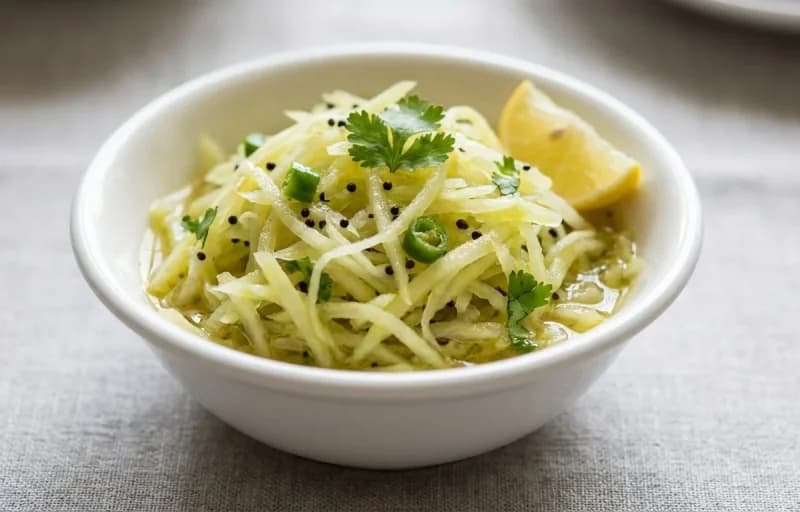 Fafda, Papaya Sambharo and Bharela Marcha - Recipe 2