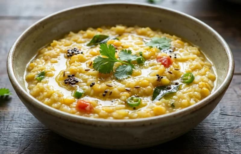 Paruppu Sadam, Ghee, Tomato Rasam and Avarakkai Poriyal - Recipe 1