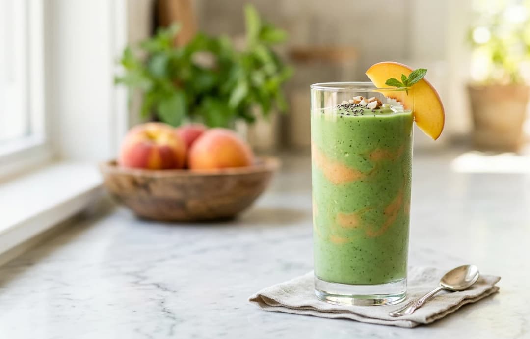 Peach & Spinach Power Smoothie