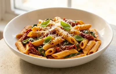 Penne with Sun-Dried Tomato Cream Sauce