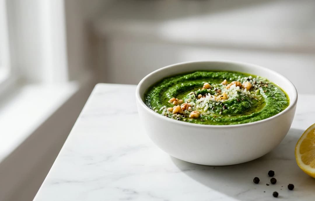 Peppery Mustard Green Pesto
