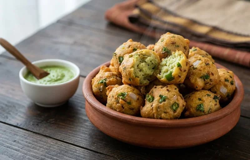 Pesara Punukulu with Kobbari Pachadi - Recipe 1